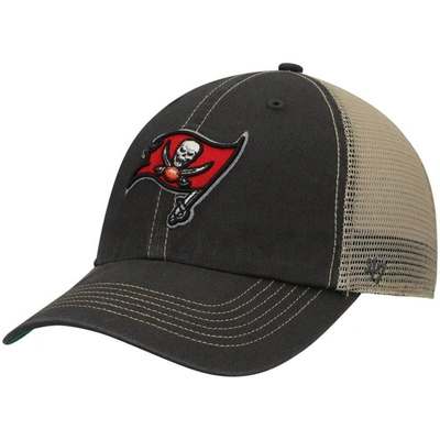 47 ' Pewter/natural Tampa Bay Buccaneers Trawler Trucker Clean Up Snapback Hat
