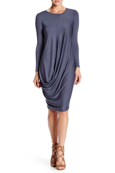 Go Couture Micro Modal Midi Dress In Slate