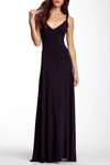 Go Couture V-neck Maxi Dress In Black