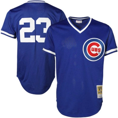 Mitchell & Ness Ryne Sandberg Chicago Cubs Cooperstown Authentic Collection Throwback Replica Jersey In Royal