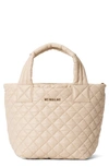 Mz Wallace Medium Metro Deluxe Tote In Buff
