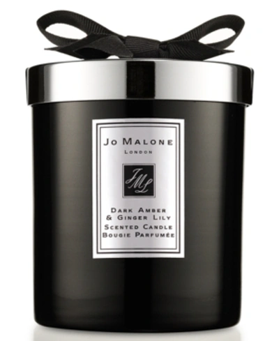 Jo Malone London Cologne Intense Dark Amber & Ginger Lily Home Candle In Colorless