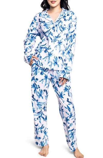 Petite Plume Songs Of Santorini Pajamas In Blue