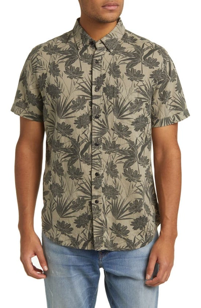 Rails Carson Floral Short Sleeve Linen Blend Button-up Shirt In Multi