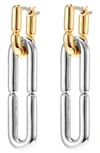 Jenny Bird Balloon Link Detachable Drop Hoop Earrings In Gold/ Silver