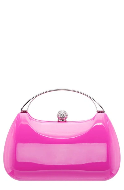 Nina Minaudière Top Handle Bag In Ultra Pink