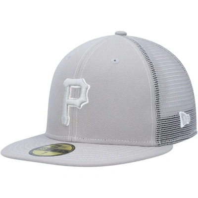New Era Gray Pittsburgh Pirates 2023 On-field Batting Practice 59fifty Fitted Hat