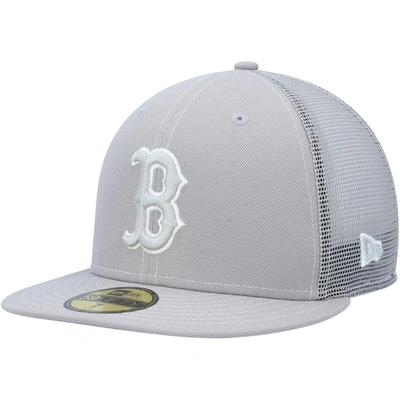 New Era Gray Boston Red Sox 2023 On-field Batting Practice 59fifty Fitted Hat