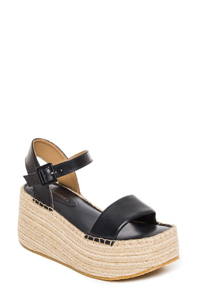 Bernardo Mallorca Espadrille Platform Sandal In Black