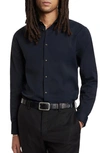 John Varvatos Slim Fit Button-up Shirt In Navy