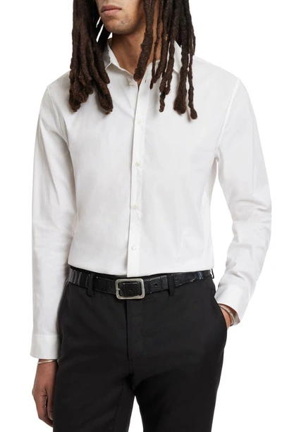 John Varvatos Slim Fit Button-up Shirt In White