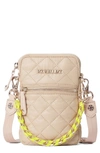 Mz Wallace Micro Crosby Crossbody Bag In Buff/light Gold