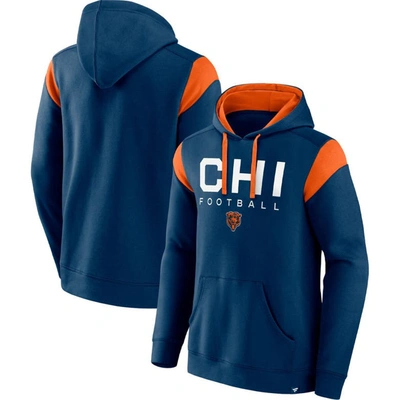 Fanatics Branded Navy Chicago Bears Call The Shot Pullover Hoodie