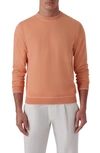 Bugatchi Tipped Cotton Blend Sweater In Apricot