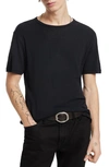John Varvatos Winona Regular Fit Cotton Slub T-shirt In Black