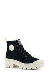 Palladium Pallabase Bootie In Black/ Marshmallow