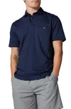 Rodd & Gunn Kelson Original Fit Jacquard Cotton Polo In Bluebell