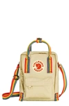 Fjall Raven Kånken Rainbow Sling Shoulder Bag In Light Oak-rainbow Pattern