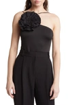 Nikki Lund Allison Rosette Bodysuit In Black