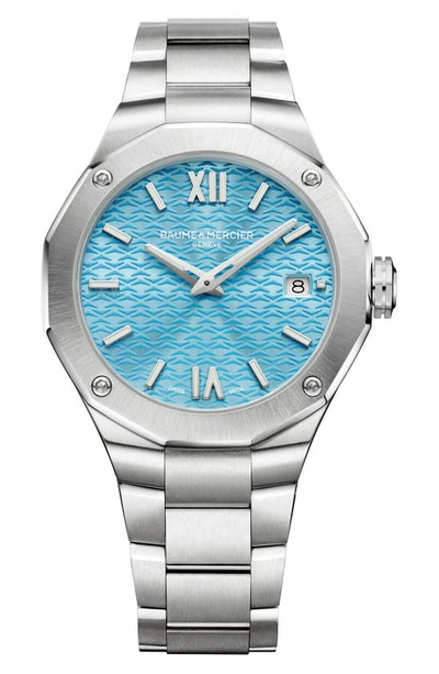 Baume & Mercier Riviera 10612 Automatic Bracelet Watch, 36mm In Silver