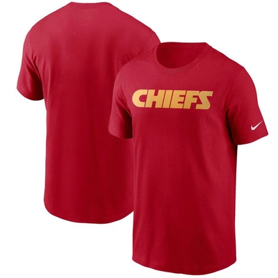 Nike Red Kansas City Chiefs Team Wordmark T-shirt
