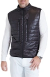 Redvanly Harding Quilted Vest In Tuxedo