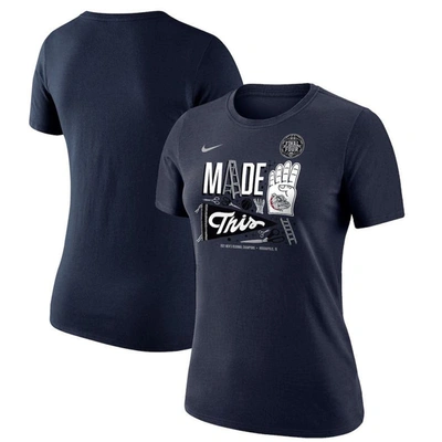 Nike Basketball Tournament March Madness Final Four Bound Regional Locker Room T-shirt In Navy