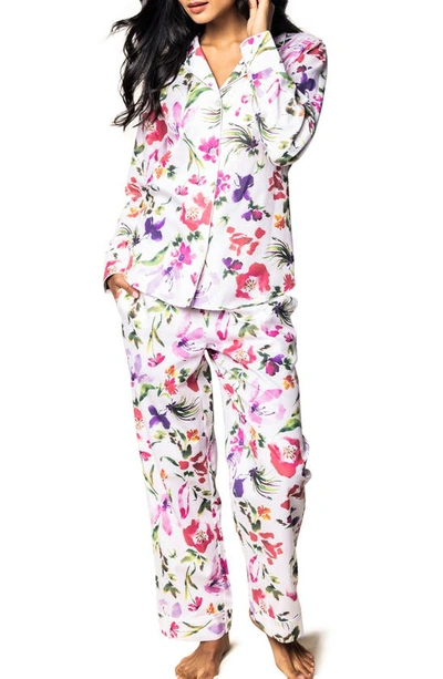 Petite Plume Gardens Of Giverny Floral Pyjamas In White
