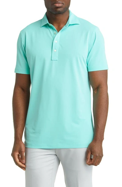 Peter Millar Crown Crafted Soul Mesh Performance Polo In North Sky