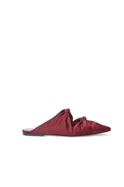 Altuzarra Knot Mule In Bordeaux