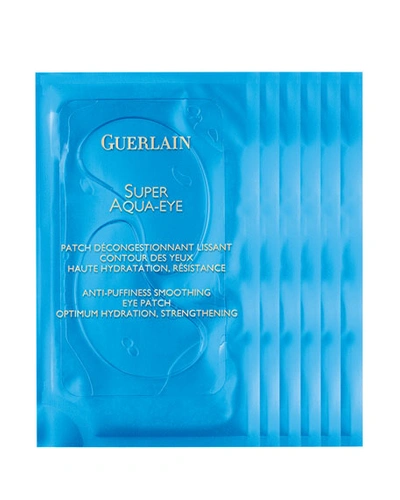 Guerlain Super Aqua-eye Anti-puffiness Smoothing Eye Patch 6 Sachets X 2 Patches