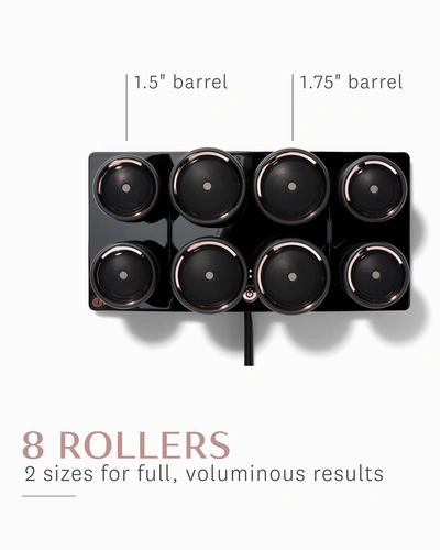 T3 Women's Volumizing Hot Rollers Luxe For Volume, Body & Shine In Black