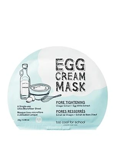 Too Cool For School Egg Cream Mask Pore Tightening 1 Single-use Mask