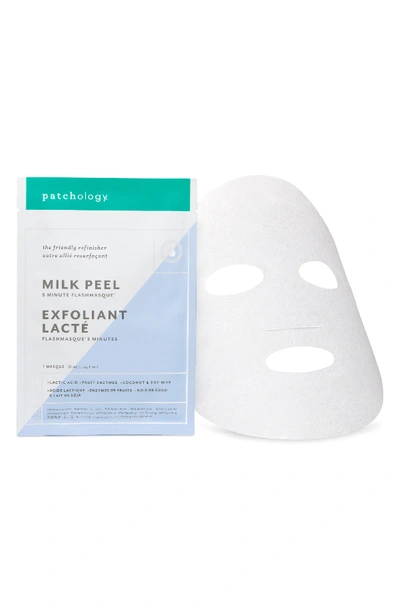 Patchology Flashmasque Milk Peel 5-minute Facial Sheet Mask, 4 Count