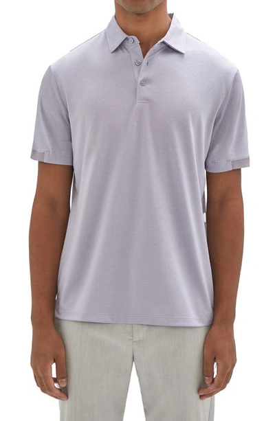 Robert Barakett Ragdan Knit Polo In Blue Lagoon