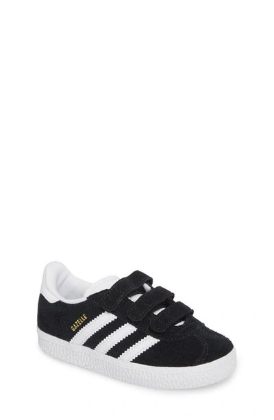 Adidas Originals Kids' Gazelle Sneaker In Core Black / White / White