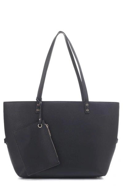 Mali + Lili Estie Vegan Leather Tote In Black