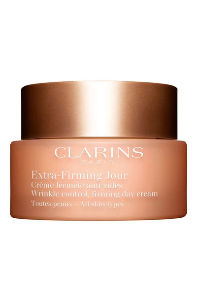 Clarins Extra-firming Day Wrinkle Control Firming Cream For All Skin Types 1.7 Oz. In Beige
