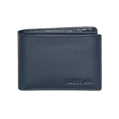 Roots Leather Slimfold Rfid Wallet With Removable Passcase In Blue