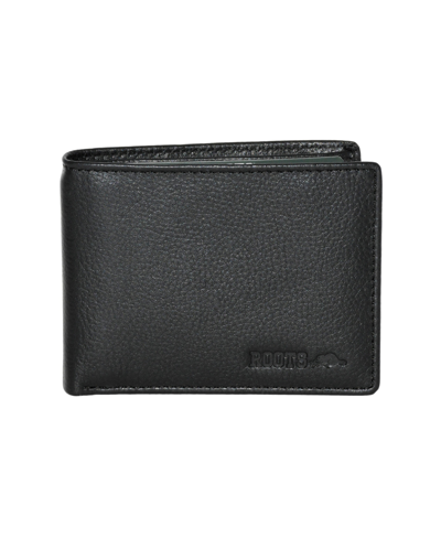 Roots Leather Slimfold Rfid Wallet With Removable Passcase In Black