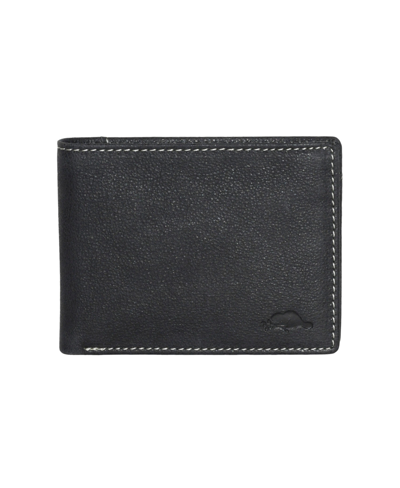 Roots Men's Men Slim Wallet With Back Id Window In Black