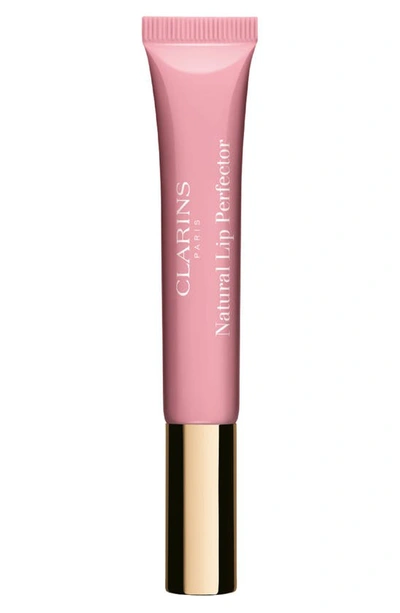 Clarins Natural Lip Perfector Lip Gloss In 07 Toffee Pink Shimmer