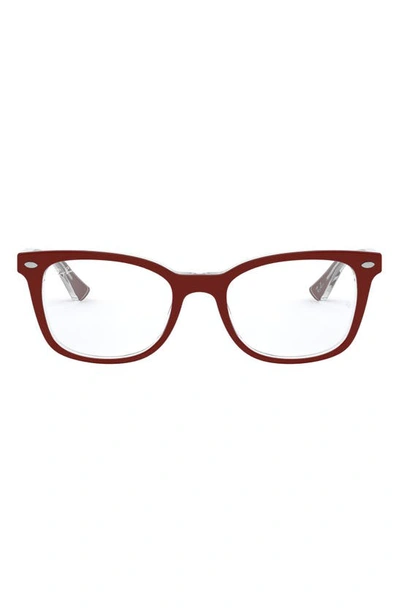 Ray Ban 53mm Optical Glasses In Brown Gradient