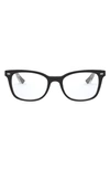 Ray Ban 53mm Optical Glasses In Transparent Grey