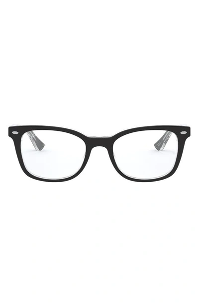 Ray Ban 53mm Optical Glasses In Transparent Grey