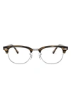 Ray Ban 5154 51mm Optical Glasses In Striped Grey