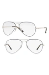 Ray Ban 55mm Optical Glasses - Silver Blue