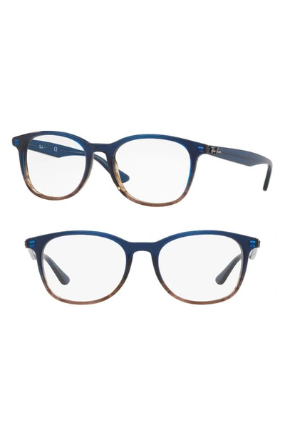 Ray Ban 52mm Optical Glasses In Blue Stripe
