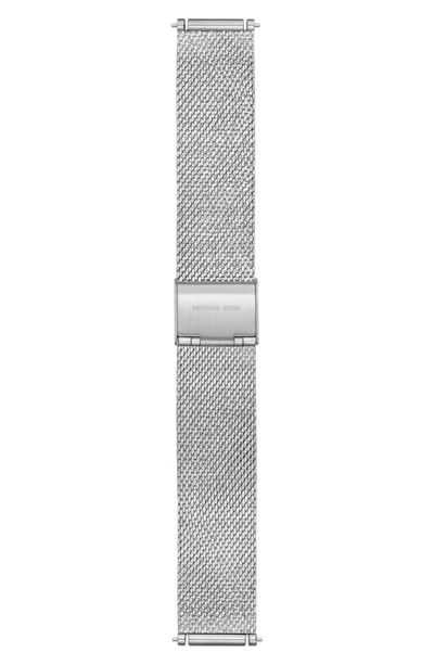Michael Kors Sofie 18mm Mesh Watch Strap In Silver