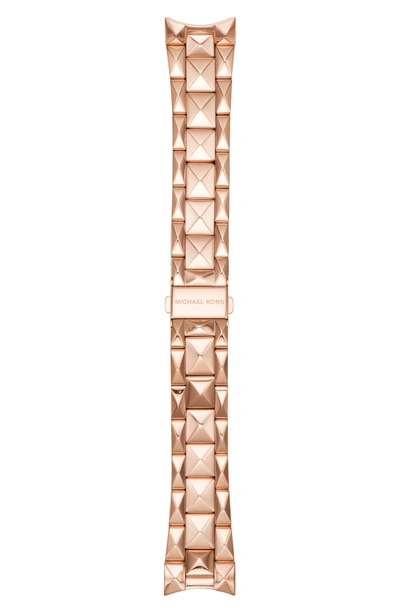 Michael Kors Bradshaw 22mm Stud Watch Bracelet In Rose Gold